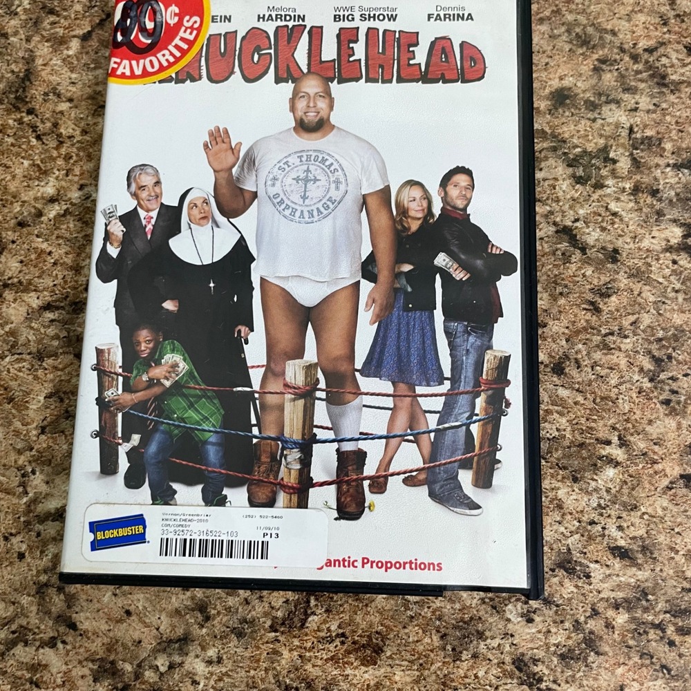 Knucklehead DVD - WWE Big Show, Melora Hardin, Dennis Farina‎ - Comedy Movie